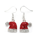 the YULETIDE COLLECTION - Christmas Earrings Crystal Snowman Jewelry Christmas Tree Stud Earring Creative Party Accessories Gifts