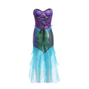 the MERMAID - Anime Sexy Mermaid Ariel Princess Costumes Adults Halloween Mermaid Masquerade Uniforms Dress Up Fancy Dress