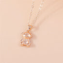 the CHERRY BOMB - Lovely Gold Color Wine Red Cherry Pendant Necklace Personality Necklace Wedding Jewelry Birthday Gifts