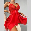 the POISON IVY - Sexy Nightwear Black Lace Mesh Perspective Exotic Dress Sexy Lingerie Women Pajamas Backless Female Sexy Nighties
