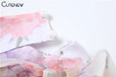 the DIXIE PIXIE - Halter Lace Up Sweet Women Mini Dress, Sexy Backless Ruffle Stacked A-Line Bodycon Female Fashion Princess Party Dress