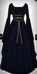 the MEDIEVAL WITCH - Witch Dress Cosplay Vampire Bride Halloween Carnival Party Performance Middle Ages Costumes