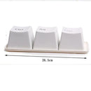 the KEYBOARD - 3PC Set Creative Keyboard Teacup Coffee Cups Ctrl Del Alt Keys Mugs