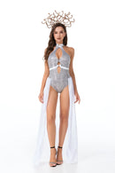 the MEDUSA - Ancient Greek Myth Medusa Costume Halloween Adult Hydra Witch Cosplay Outfit Carnival Fancy Party Dress