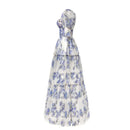 the BRIDGERTON - Spring/Summer Women's Off Shoulder Floral Long Dress, Fashion Long Dress European and American Women's Wear