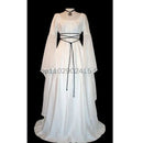the MEDIEVAL WITCH - Witch Dress Cosplay Vampire Bride Halloween Carnival Party Performance Middle Ages Costumes