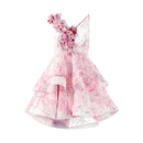 the FRENCH GIRL - Chic Floral Printed Mini Dress Backless Sleeveless Hem Stacking Dresses Sweet A-Line Party Club Clothing