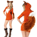 the PARTY ANIMAL - Deluxe Plush Monster Animal Costume for Adult Leopard Fox Cat Girl Cosplay Costume Halloween Costumes Fancy Party Dress