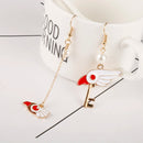 the GLAM GIRL COLLECTION - Earrings Time Key Moon Stick Crystal Pearl Dangle Earrings Kawaii Christmas Gift