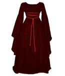the MEDIEVAL WITCH - Witch Dress Cosplay Vampire Bride Halloween Carnival Party Performance Middle Ages Costumes