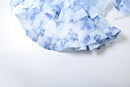 the DIXIE PIXIE - Halter Lace Up Sweet Women Mini Dress, Sexy Backless Ruffle Stacked A-Line Bodycon Female Fashion Princess Party Dress