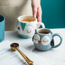the NIGHT OWL - Cute Owl Water Cup Hand Painted Kids