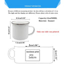 the ANTI-SOCIAL - Funny Letter Print Mug Creative Enamel Coffee/Teacups