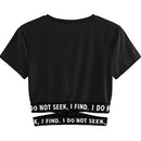 the FIND & SEEK - Lady Fashion Latter Cross Bandage Sexy Tops