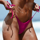 the UNTIE ME - Women Solid Low Waist Swimwear