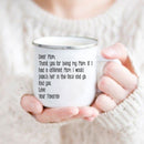 the MOMACORN - Mom and Dad Print Coffee Mugs