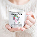 the MOMACORN - Mom and Dad Print Coffee Mugs