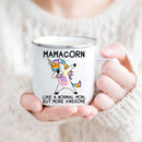 the MOMACORN - Mom and Dad Print Coffee Mugs