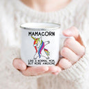 the MOMACORN - Mom and Dad Print Coffee Mugs