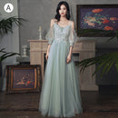 the TAYLOR Dress - Green Long Bridesmaid Dresses