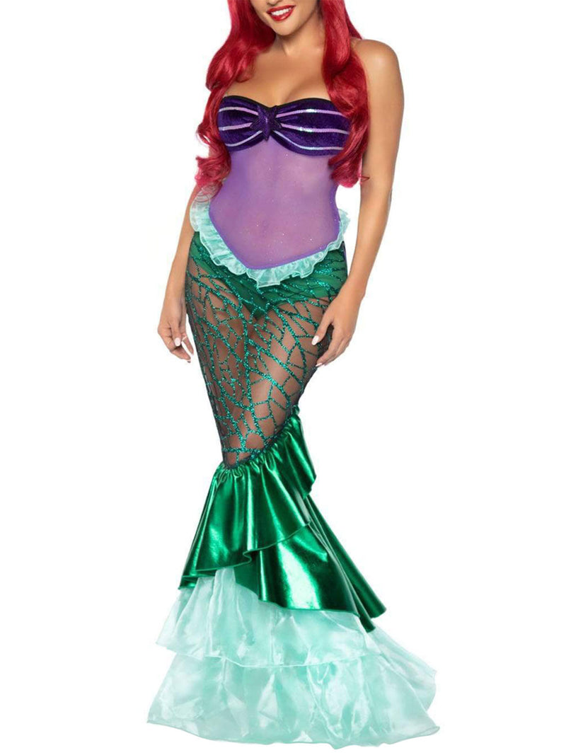 the MERMAID - Anime Sexy Mermaid Ariel Princess Costumes Adults Women