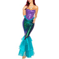 the MERMAID - Anime Sexy Mermaid Ariel Princess Costumes Adults Halloween Mermaid Masquerade Uniforms Dress Up Fancy Dress