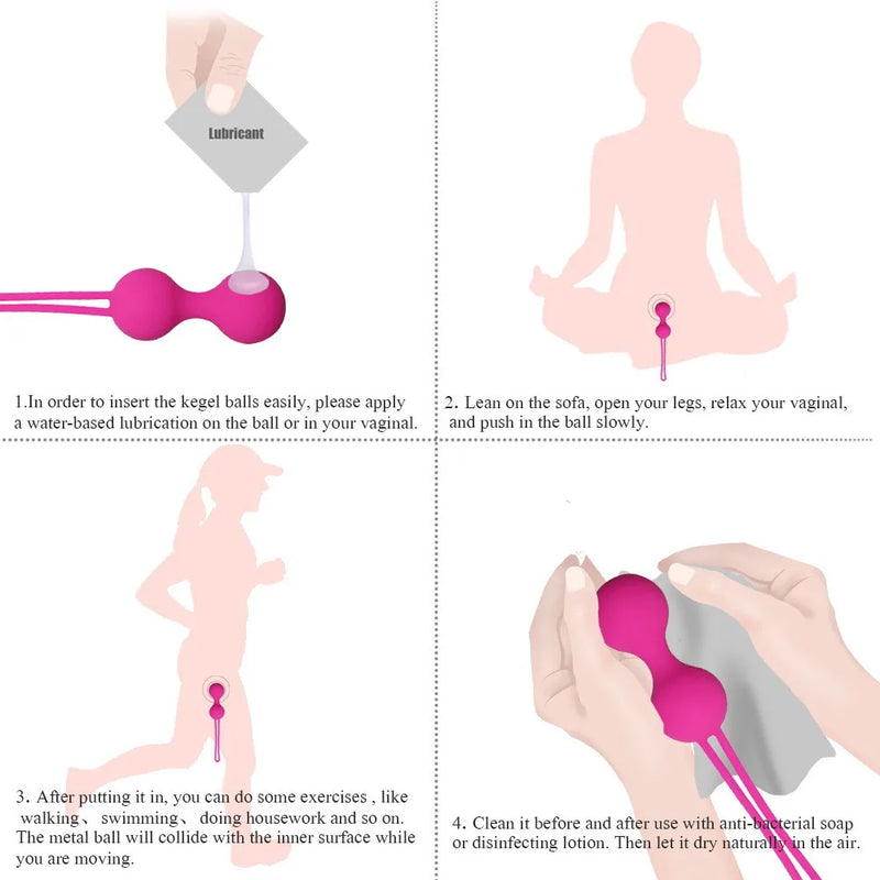 the BEN WA - Tighten Ben Wa Vagina Muscle Trainer Kegel Ball Egg Intimate Sex Toys for Woman 18+ Adults Chinese Vaginal Balls Erotic Products