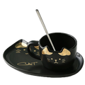 Cute Cat Ceramics Coffee Mug Set Handgrip Animal Mugs with Tray Creative Drinkware Coffee Tea Cups Novelty Milk Cup Breakfast