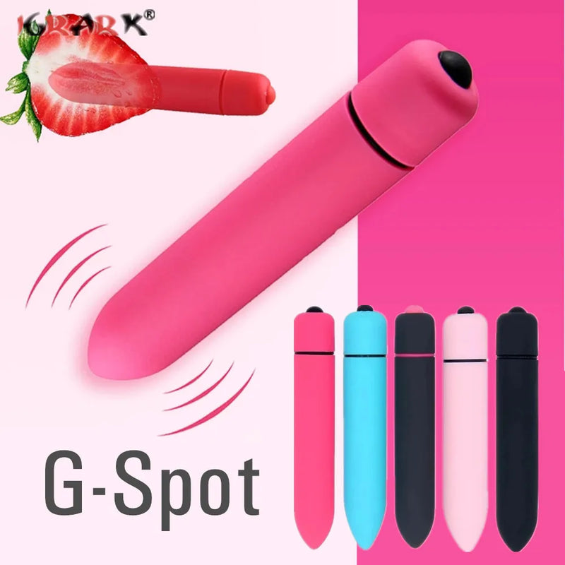 the BULLET - 10 Speeds Mini Bullet Vibrator Vaginal Massage Dildos Sex Toys for Women Adult Games AV Stick Erotic Product Clitoris Stimulator