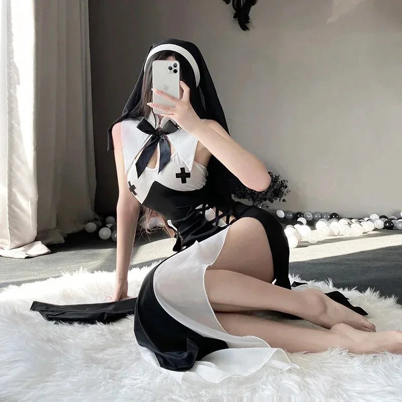 the SINFUL NUN - Cute Nun Costume Original Halloween