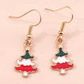 the WREATHS - Christmas Wreath Earrings Creative Christmas Garland Earrings Happy New Year Holiday Jewelry Gifts