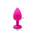 the DIAMOND - S/M/L Anal Plug Butt Vibrator Women/Men Soft Silicone Round Shaped Erotic Bullet Anal plug Bullet Gay Sex Toys for Adults