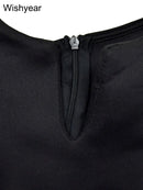 the SUNDAY BEST - Sexy Flare Short Sleeve High Side Split Ruffles Bodycon Midi Dress, Elegant Women Autumn Evening Wedding Party/Birthday Dress