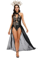 the MEDUSA - Ancient Greek Myth Medusa Costume Halloween Adult Hydra Witch Cosplay Outfit Carnival Fancy Party Dress