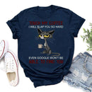 the DON'T TOUCH MY COFFEE - Touch My Coffee, I Will Slap You So Hard Print Fashion Casual Short Sleeve T-Shirts for Women