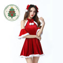 the SANTA COSPLAY CHRISTMAS - Christmas Dress Sexy Cosplay Uniform Seduction Vintage Dress Sex Sexy Skirt  Lingerie Cosplay  Sexy Costume Women