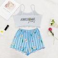 the SWEET DREAMS - Chinese Dragon Element Pajamas Set for Women Spaghetti Strap & Shorts Sleepwear