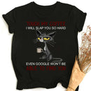 the DON'T TOUCH MY COFFEE - Touch My Coffee, I Will Slap You So Hard Print Fashion Casual Short Sleeve T-Shirts for Women