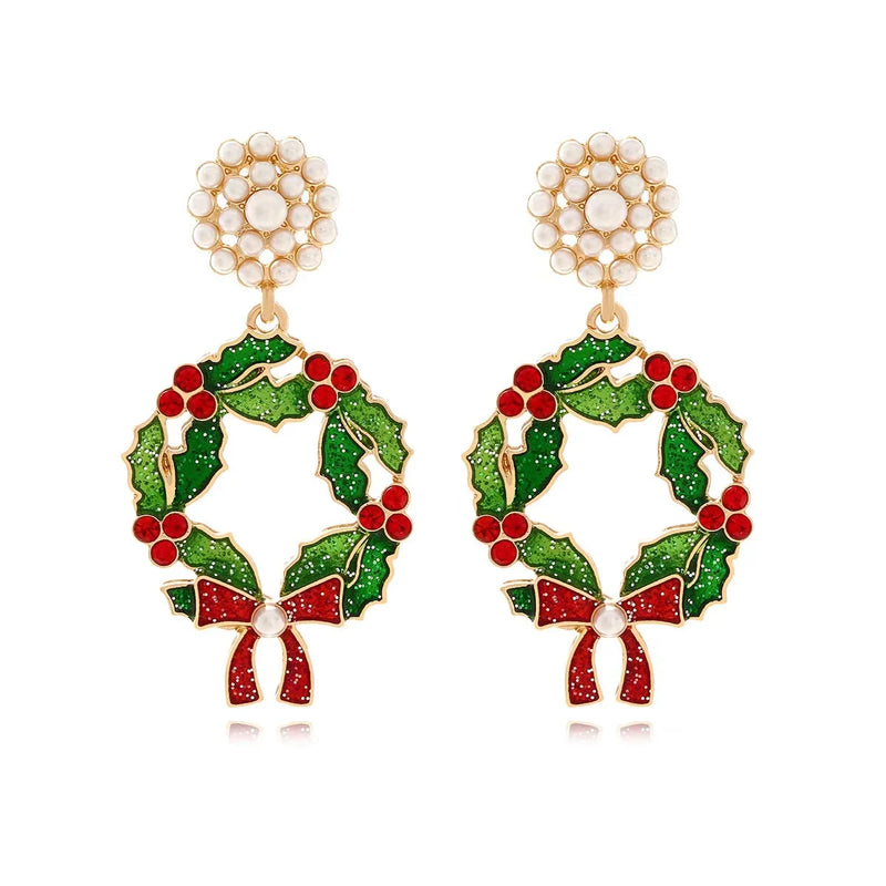 the MERRIMENT COLLECTION - Sweet Christmas Gingerbread Man Earrings New Year Gifts