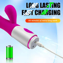 the G-SPOT - Strong G Spot Dildo Rabbit Vibrator Soft Silicone Pussy Massager Rechargeable Vagina Clitoris Stimulator Adult Sex Toy for Woman