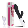 the G-SPOT - Strong G Spot Dildo Rabbit Vibrator Soft Silicone Pussy Massager Rechargeable Vagina Clitoris Stimulator Adult Sex Toy for Woman