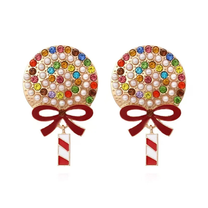 the MERRIMENT COLLECTION - Sweet Christmas Gingerbread Man Earrings New Year Gifts