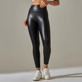 the PLEATHER LEGGINGS - PU Leather Pants Yoga Leggings for External Wear High Waist Leather Sexy Leggings Trousers Women's Stretch Pantalon