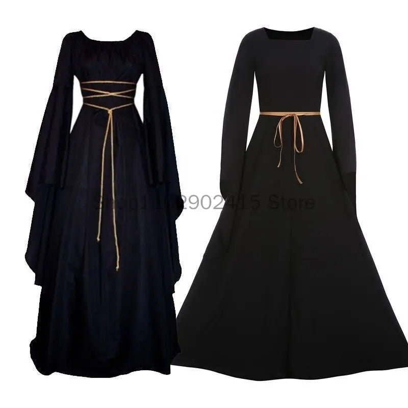 the MEDIEVAL WITCH - Witch Dress for Women Cosplay Vampire Bride