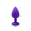 the DIAMOND - S/M/L Anal Plug Butt Vibrator Women/Men Soft Silicone Round Shaped Erotic Bullet Anal plug Bullet Gay Sex Toys for Adults