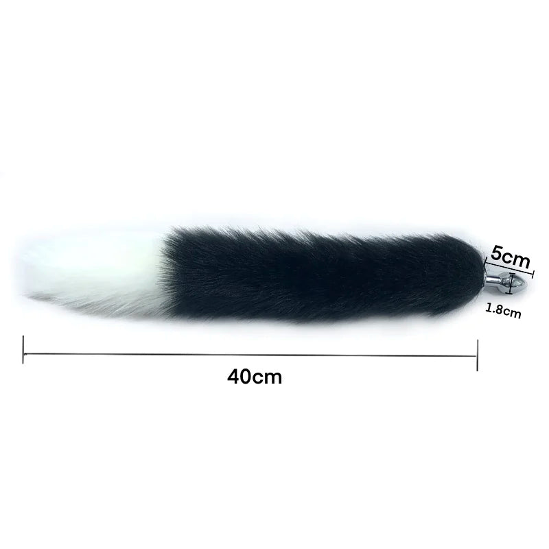 the FOXTAIL - Mini Fox Anal Plug Cute Tail Anal Toys for Beginner Stainless Steel Anal Plug BDSM Game Cosplay Sex Toys for Woman Couple Men