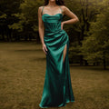 the CLAUDIA - Elegant Corset Fishbone Tube Top Spaghetti Strap Long Evening Dress