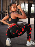 the GRANITE LEGGINGS - High Waisted Buttocks Lifted Belly Contracted Tie-Dyed Gym Yoga Leggings Sportswear