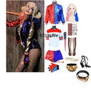 the BADASS HARLEY QUINN - Harley Cosplay Suicide Squad Costume Halloween Adult Jacket Pants Party Clothes