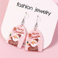 the HAPPY HOLIDAYS COLLECTION - Merry Christmas Earrings Fashion Christmas Tree Deer Santa Drop Earrings New Year Jewelry Gifts